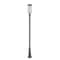 Z-Lite Leland Outdoor Post Mounted Fixture, 1-Light, 10 In.W x 117.75 In.H, Sand Black/Sand Blast 5005PHB-519P-BK-LED - alternate 8